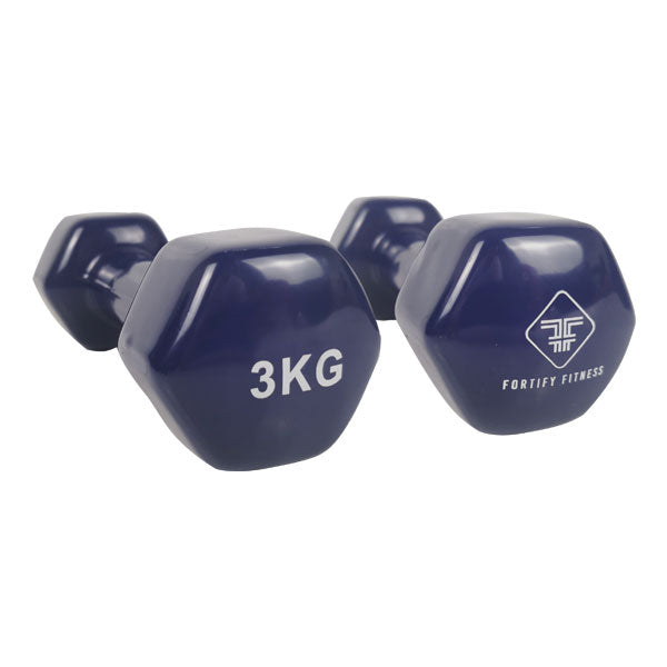 3kg Vinyl Dumbbell Blue (Pair)