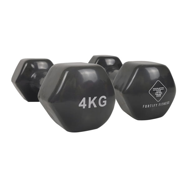 4kg Vinyl Dumbbell Grey (Pair)