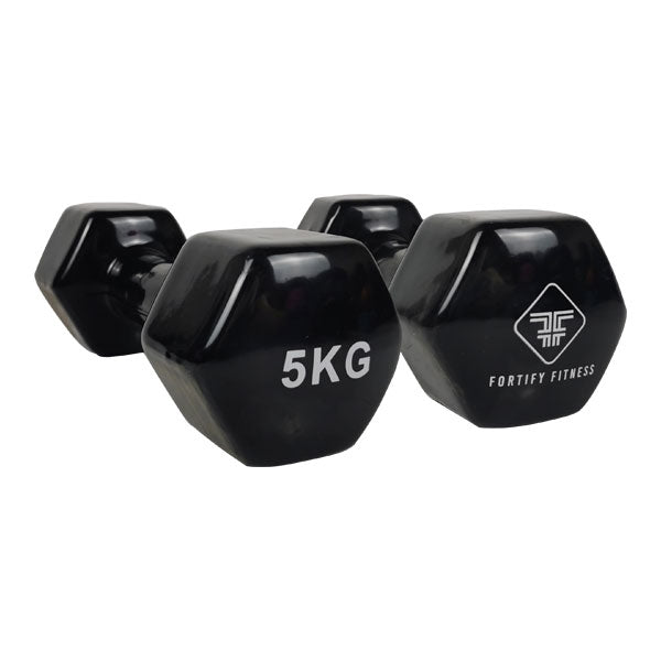 5kg Vinyl Dumbbell Black (Pair)